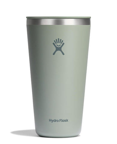 Hydro Flask vaso térmico Todo Uso Agave Verde frente, agarre cómodo para beber