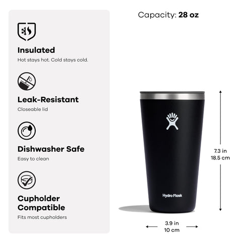 Hydro Flask cómodo en la mano para días largos y recargas