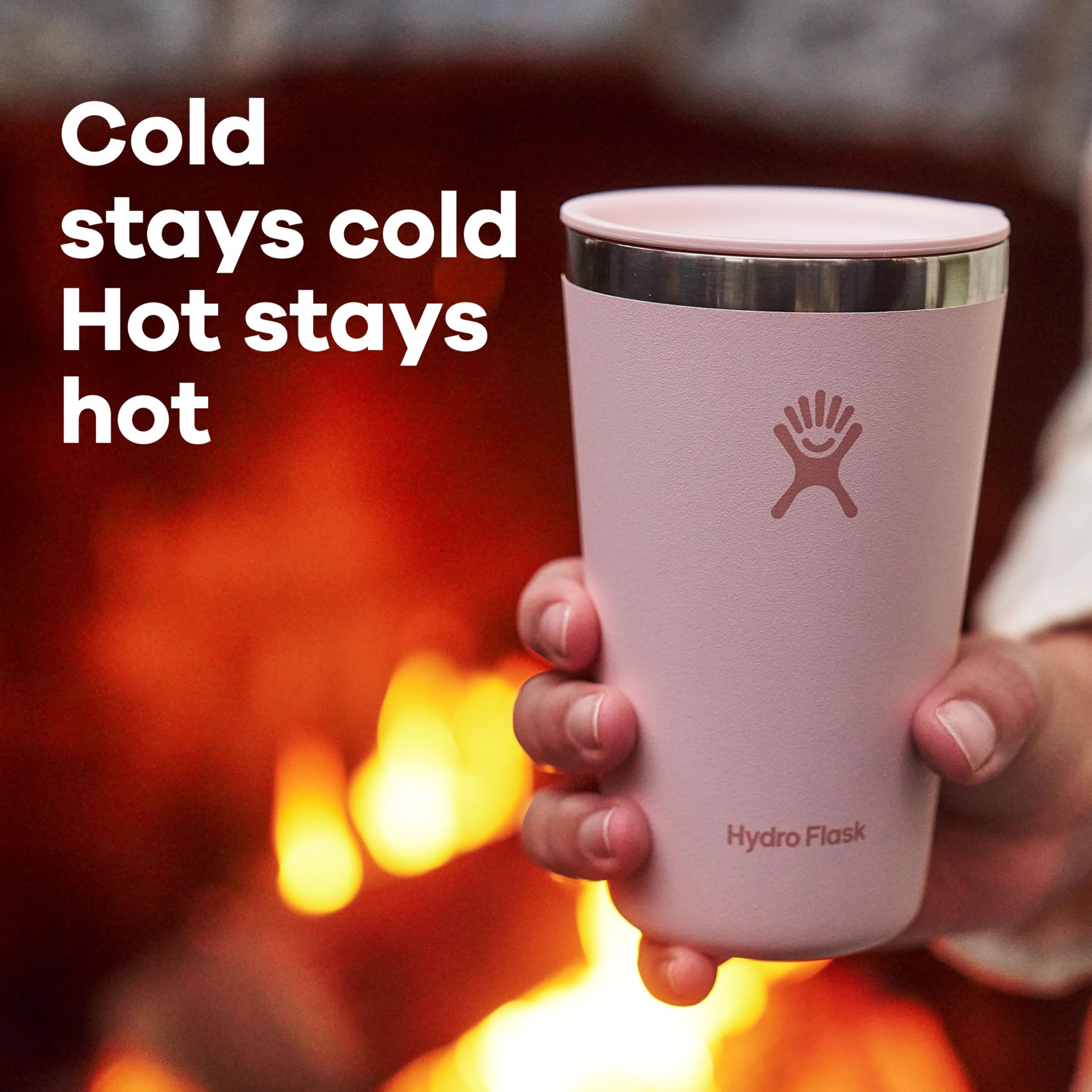 Hydro Flask vaso térmico Agave Verde, tapa deslizable para bebidas calientes sin derrames