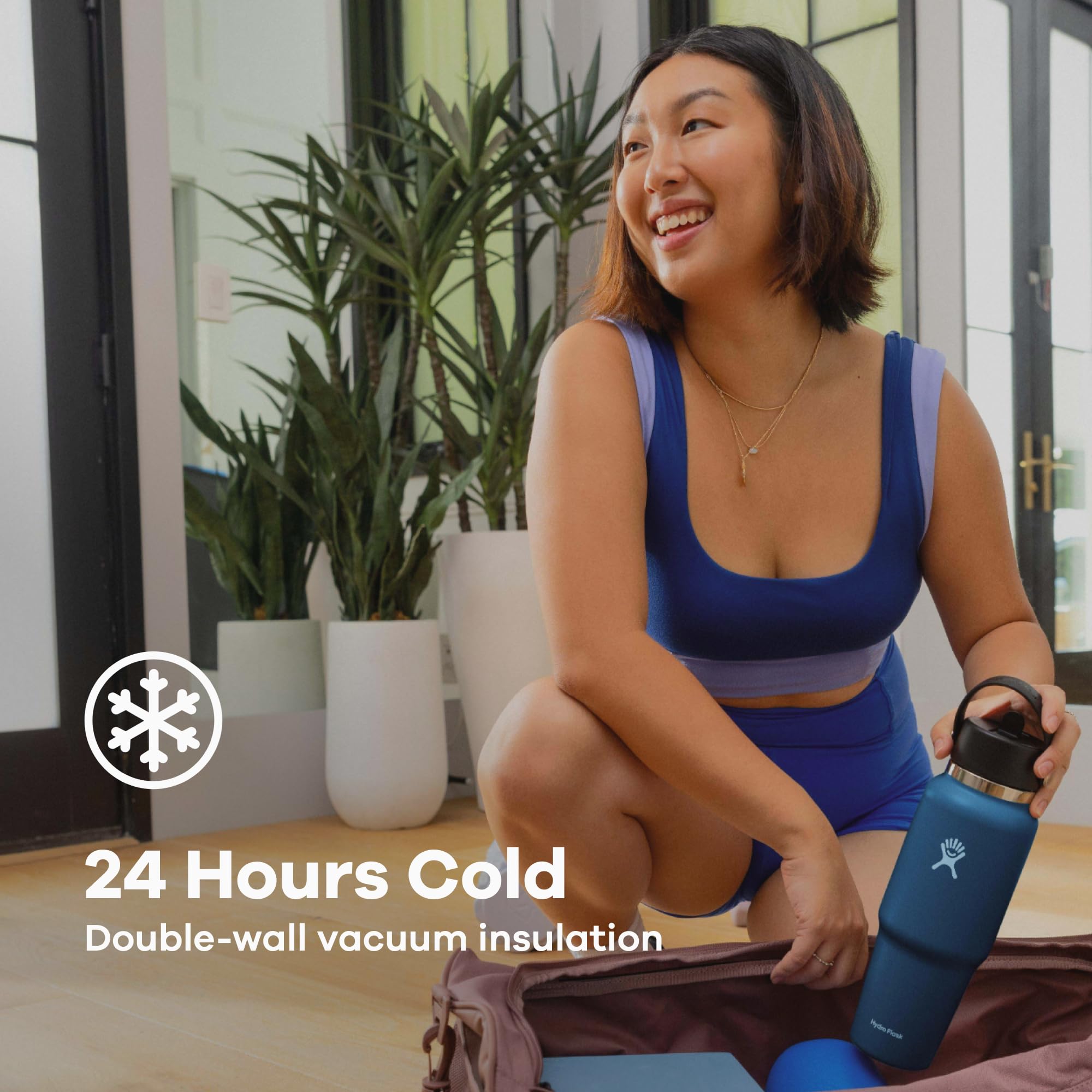 Hydro Flask apto para lavavajillas Indigo facilita su limpieza.