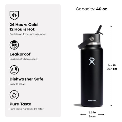 Hydro Flask apta para lavavajillas, limpieza rápida y fácil