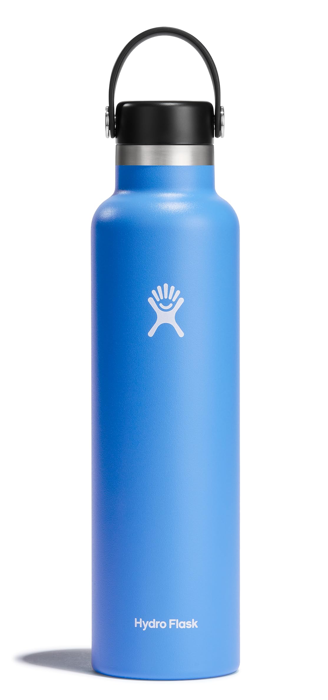 Botella Hydro Flask 24oz Cascada Azul con asa ergonómica para llevarla a cualquier lugar.
