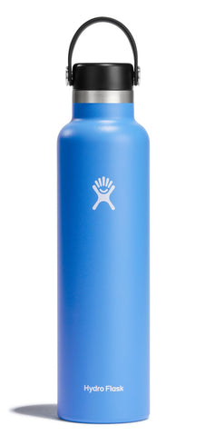 Botella Hydro Flask 24oz Cascada Azul con asa ergonómica para llevarla a cualquier lugar.