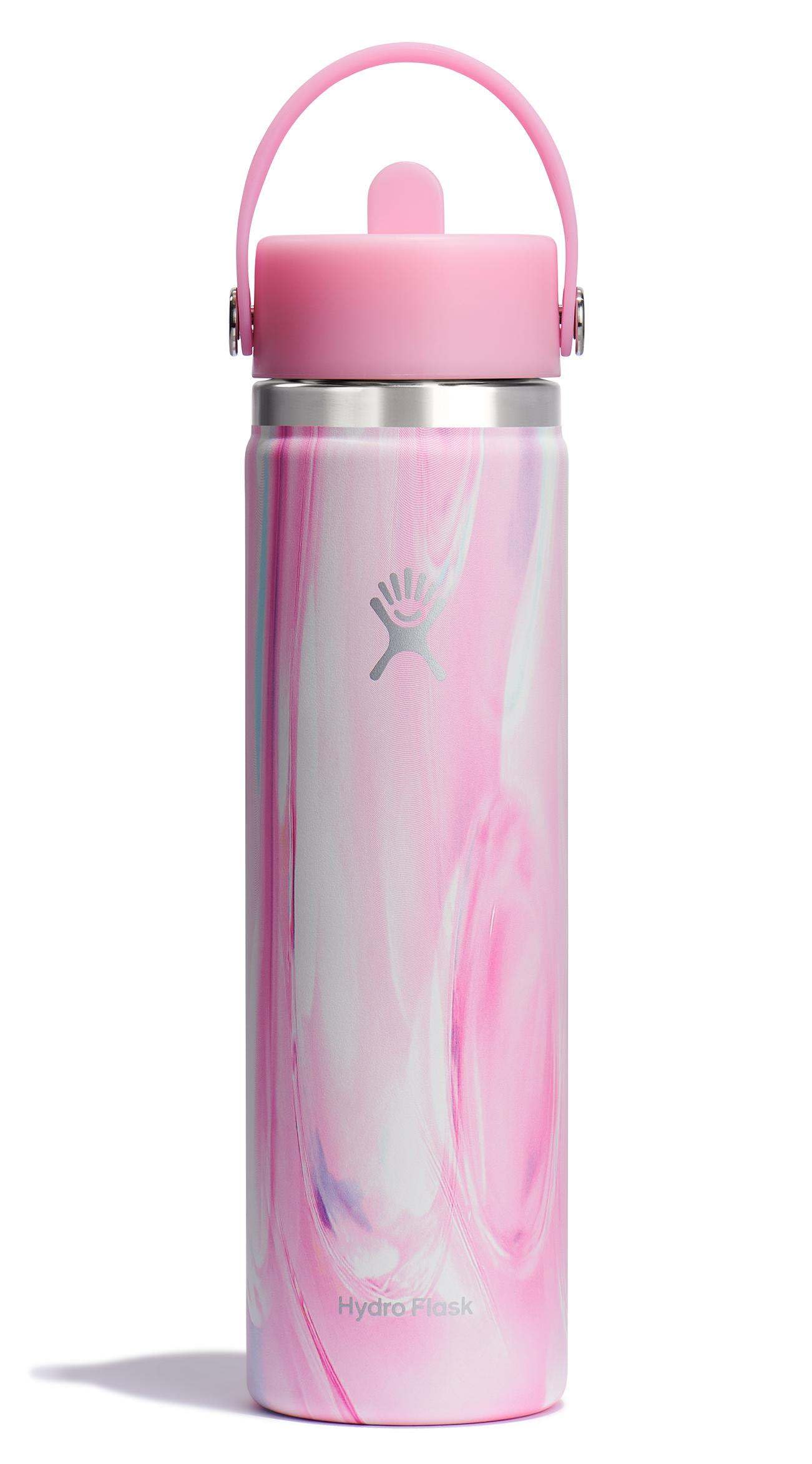 Hydro Flask 24 oz con boca amplia y tapa flex para beber con una mano.