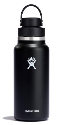Hydro Flask 32 oz botella de acero inoxidable con boca ancha para hielo y bebidas frías.