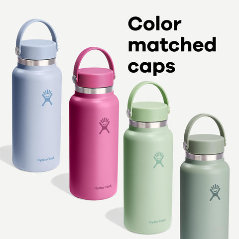 Botella Hydro Flask apta para lavavajillas, limpieza rápida.
