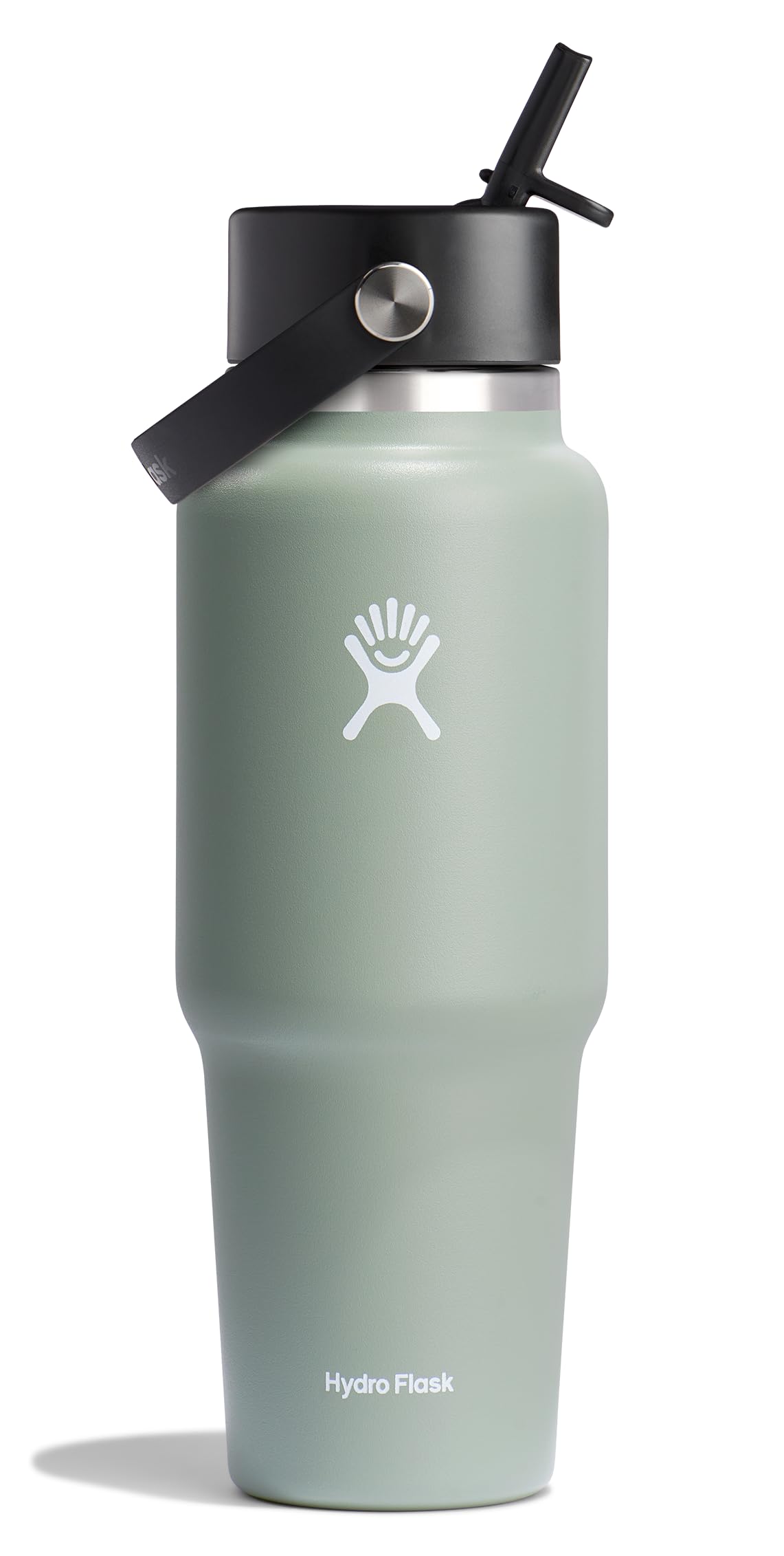 Hydro Flask 32 onzas ancho con tapa Flex para viajes.