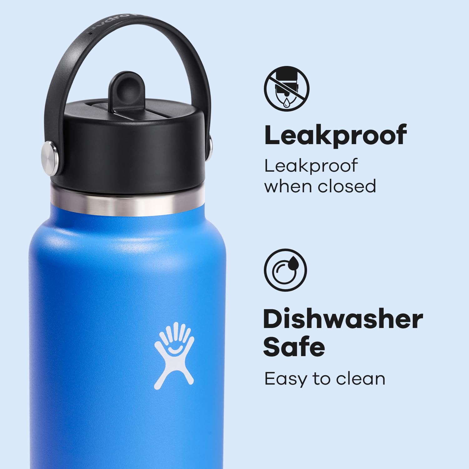 Hydro Flask sin olor ni sabor residual para uso diario