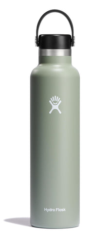 Hydro Flask botella de agua con boca estándar mantiene bebidas frías y fácil de llevar