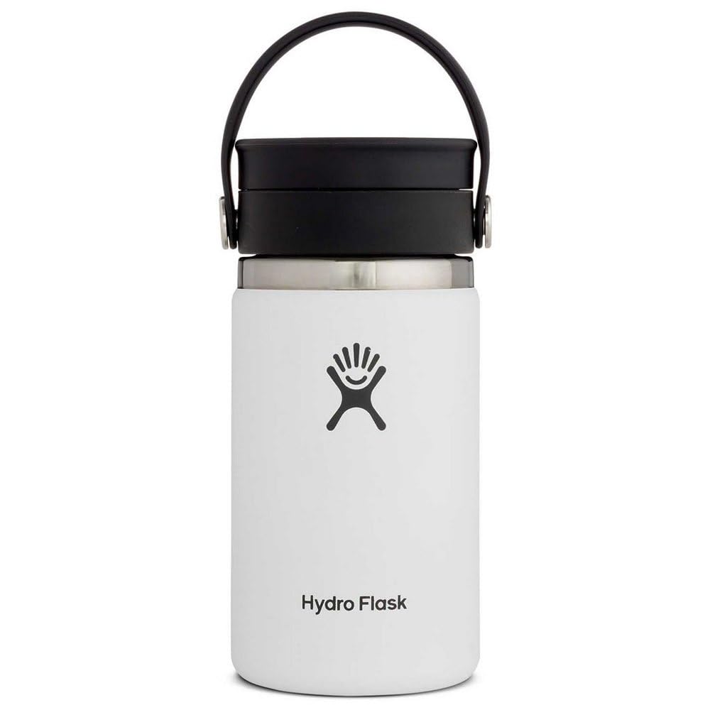 Hydro Flask de 12 onzas con tapa Flex Sip, cierre hermético para viajes sin derrames.