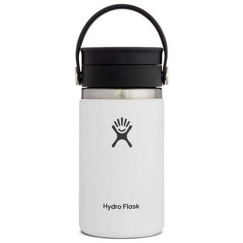 Hydro Flask de 12 onzas con tapa Flex Sip, cierre hermético para viajes sin derrames.
