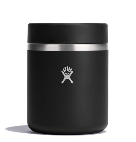 Hydro Flask Food Jar 28oz negro con tapa hermética para llevar sopa caliente.
