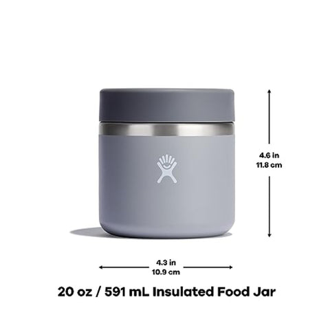 Tapa ergonómica facilita abrir y cerrar Hydro Flask Food Jar.