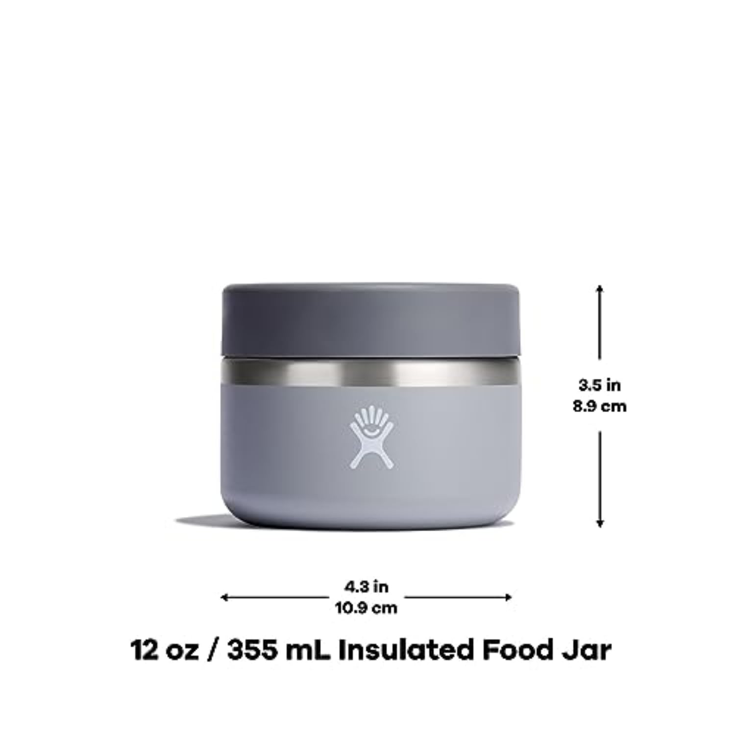 Hydro Flask Food Jar color negro mate en uso diario