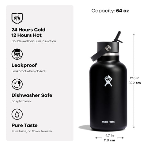 Hydro Flask apto para lavavajillas, limpieza sin esfuerzo
