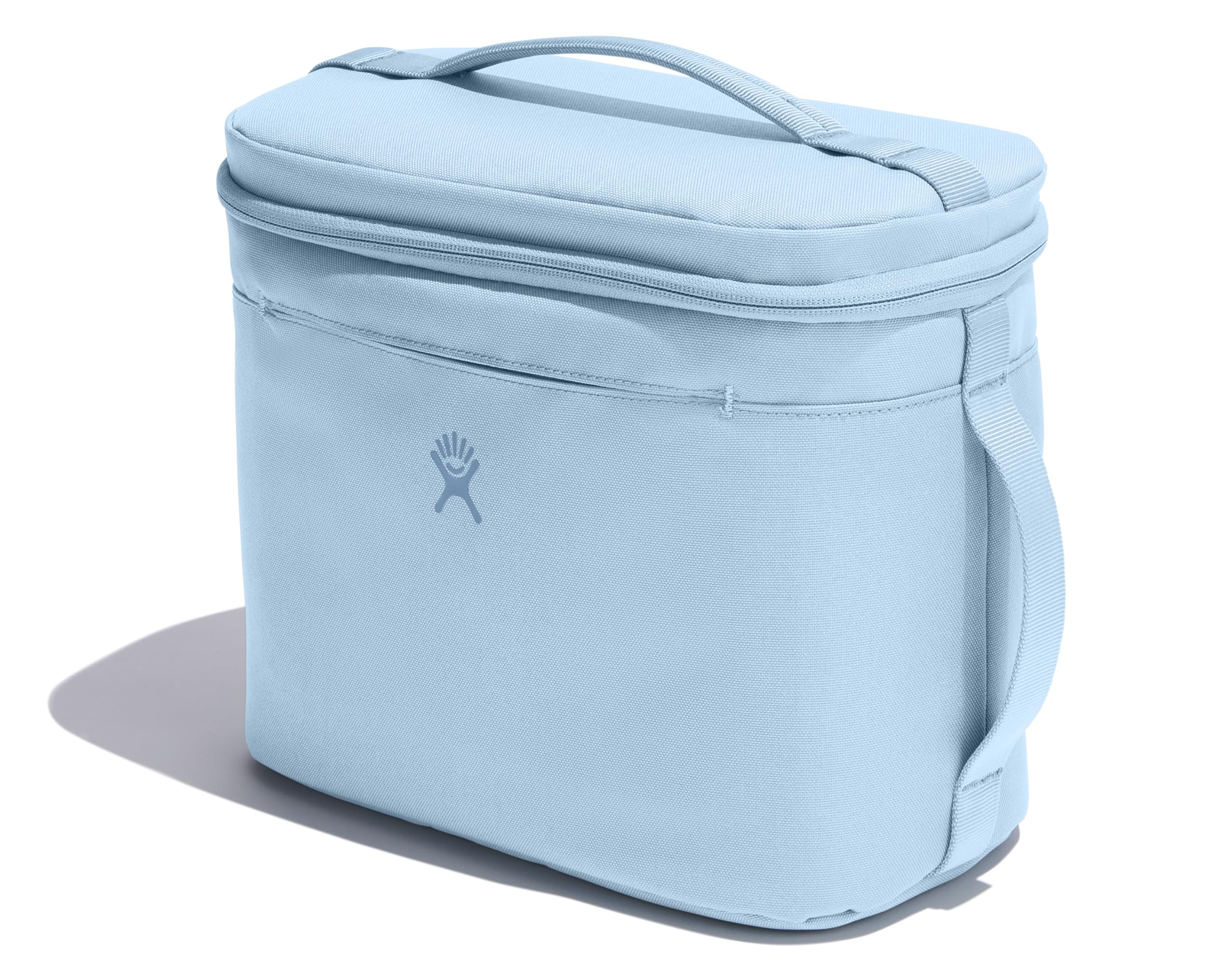 Hydro Flask Lunch Bag 5L azul Surf, lateral: bolsillos prácticos para cubiertos