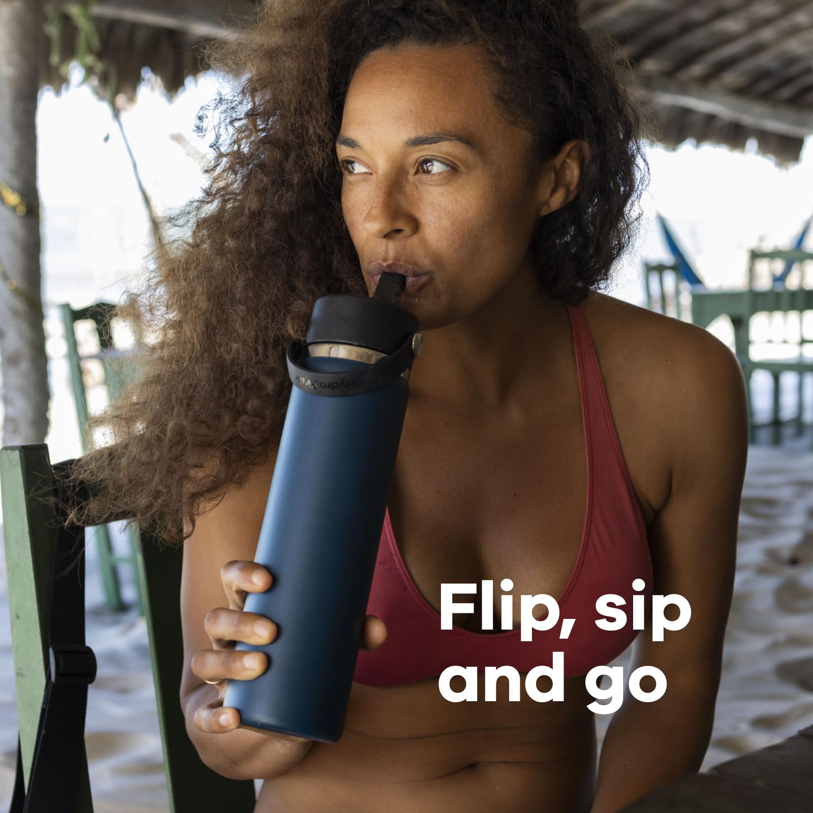 Hydro Flask mango ergonómico, asa cómoda para transportar durante el día.
