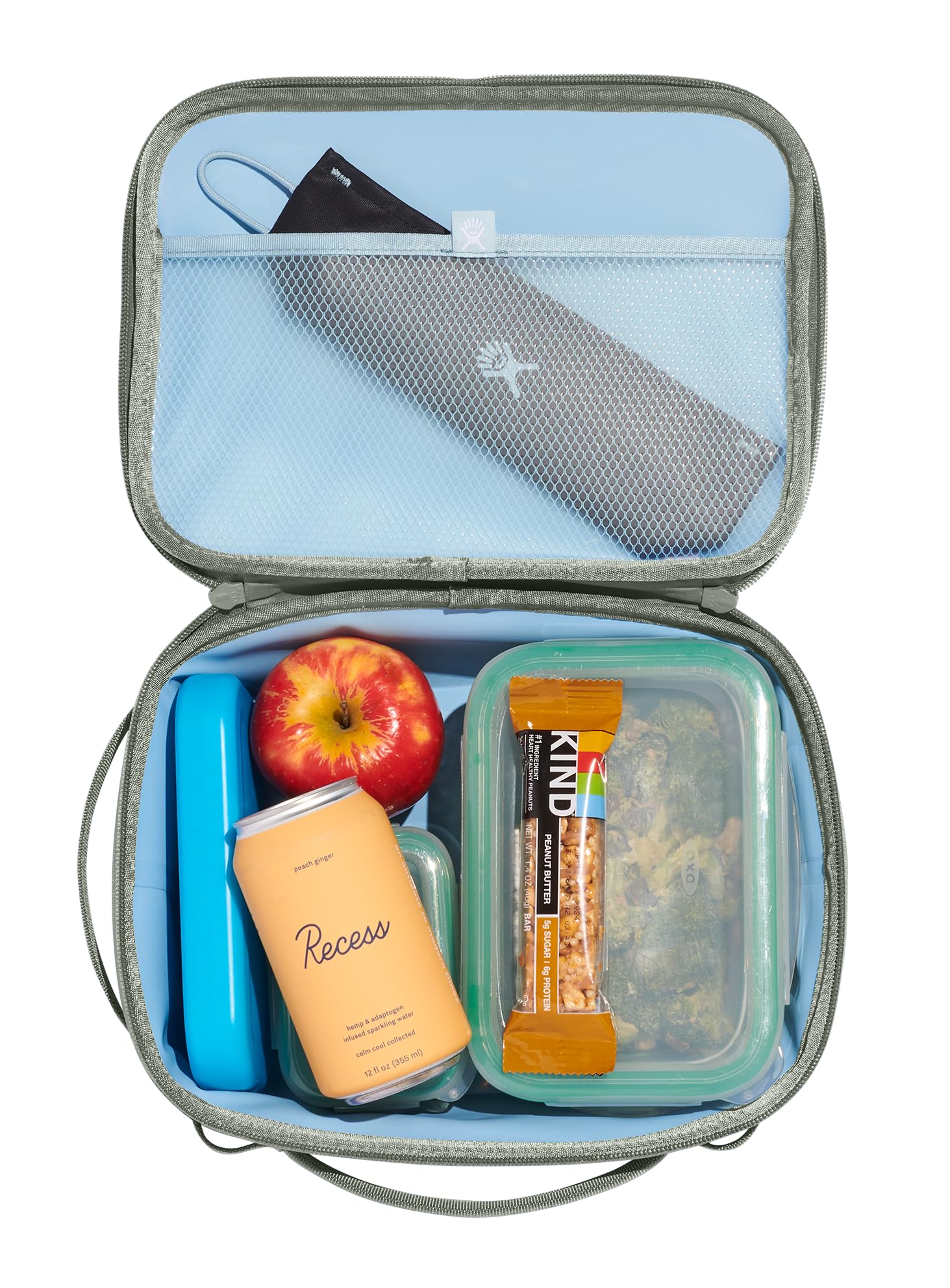Hydro Flask para llevar 5 L Agave, uso para almuerzo, ideal para sándwiches y snacks.