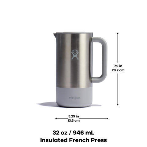 Hydro Flask Prensa Francesa aislamiento TempShield mantiene la temperatura