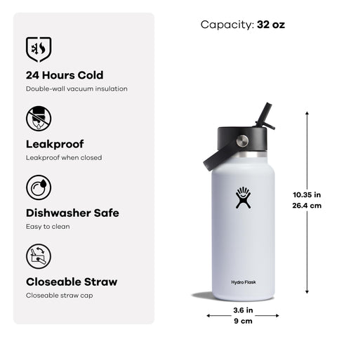 Hydro Flask sabor puro gracias al acero inoxidable, sin transferencia de sabor.