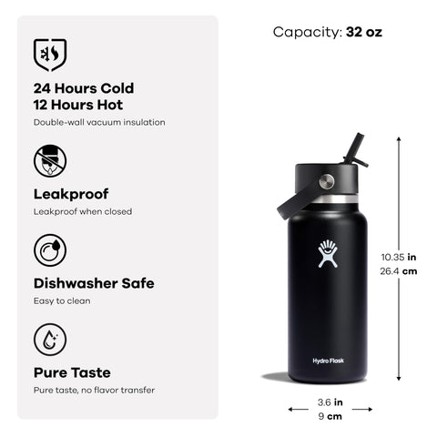 Sabor puro en Hydro Flask sin transferir olores ni sabores previos.