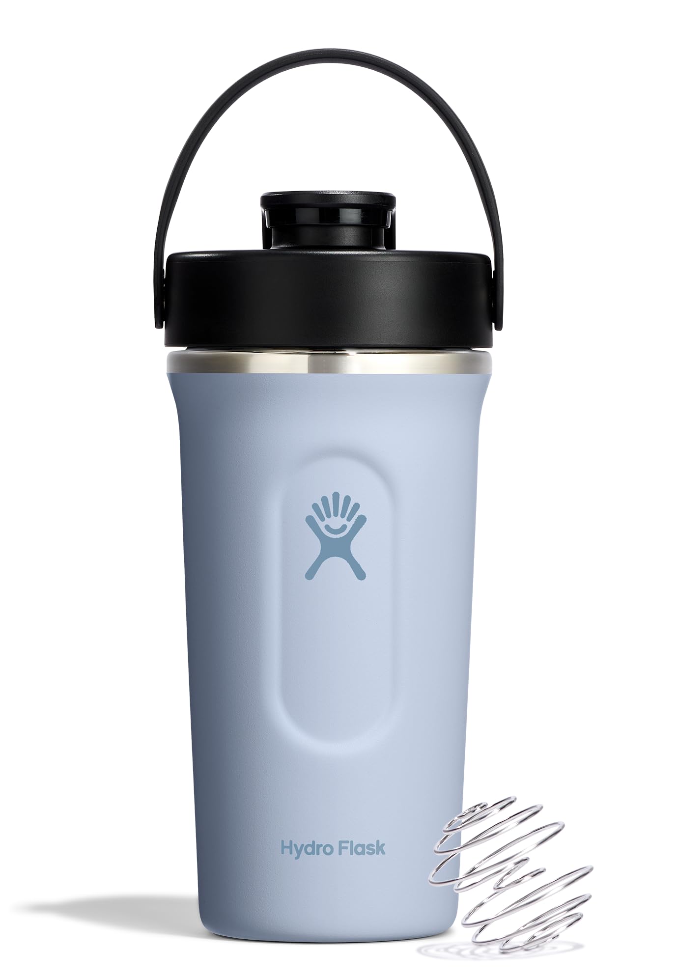 Hydro Flask Shaker Bottle 24 oz en azul Surf para batidos fríos.