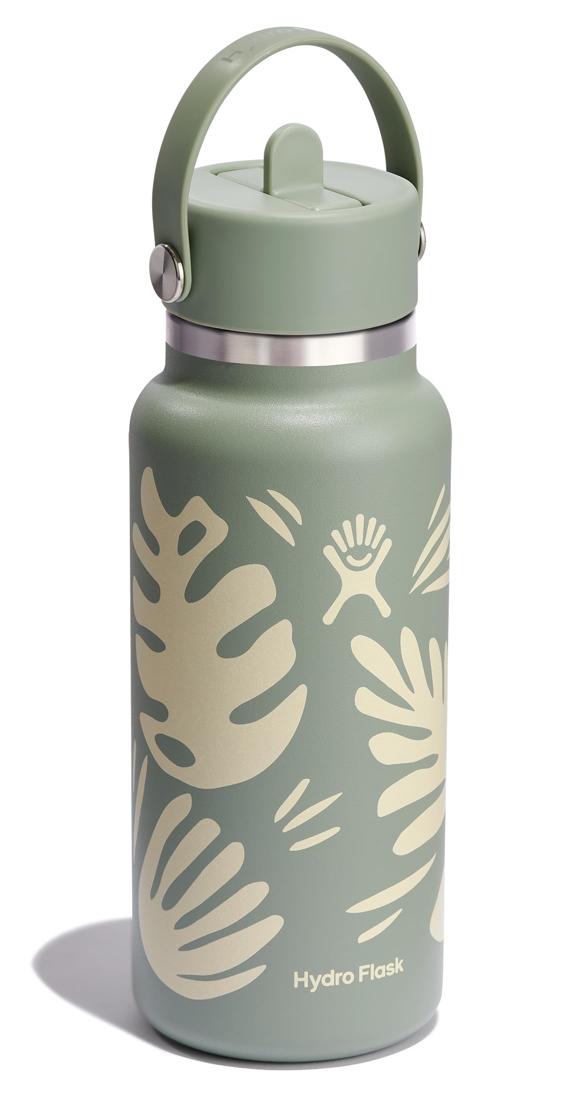 Tapa Flex Straw de Hydro Flask con cierre seguro para uso con una mano.