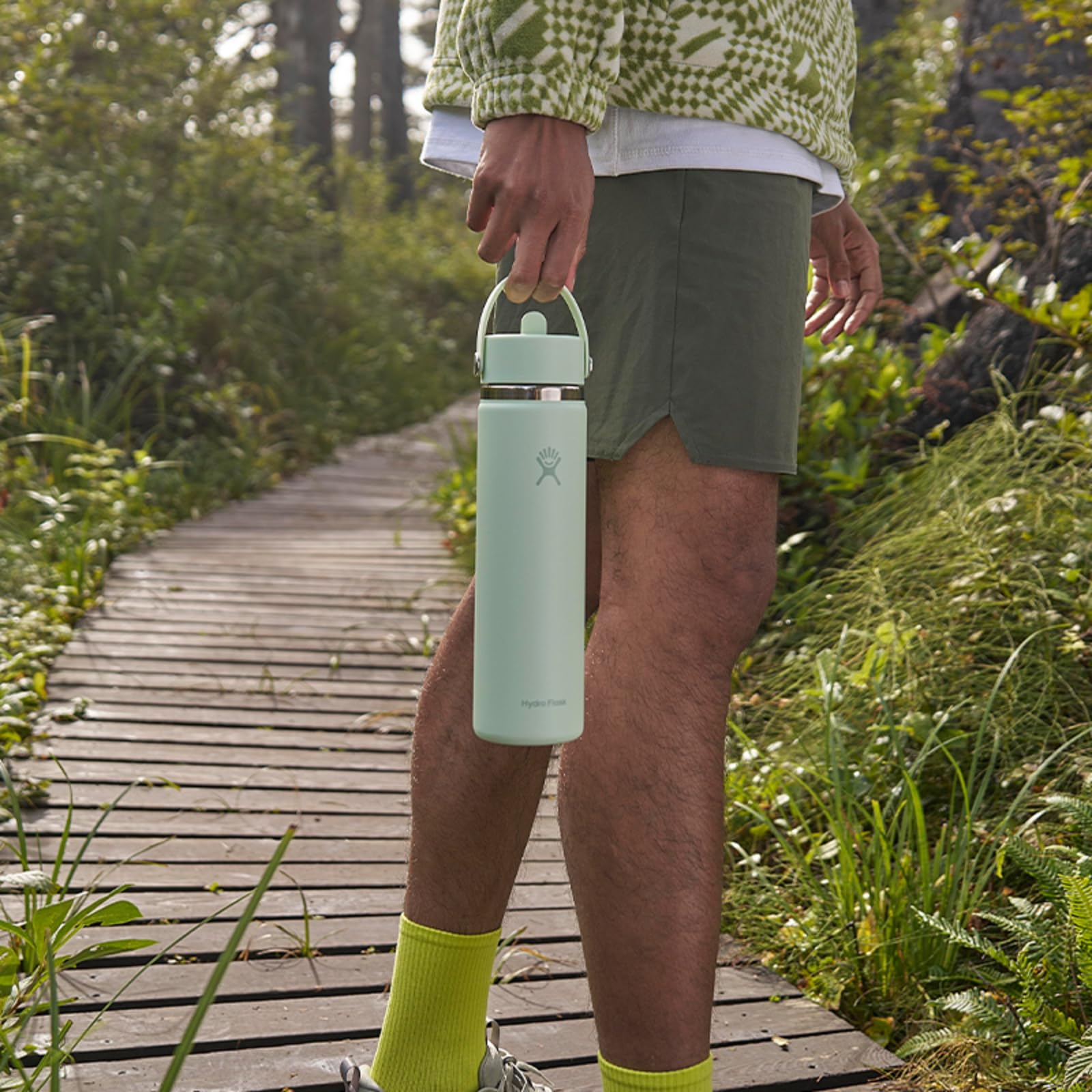 Tapa Flex Straw de Hydro Flask se abre y cierra con una mano