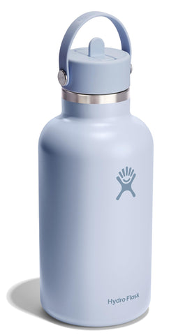 Vista cercana de la tapa Flex Straw de Hydro Flask con cierre seguro.