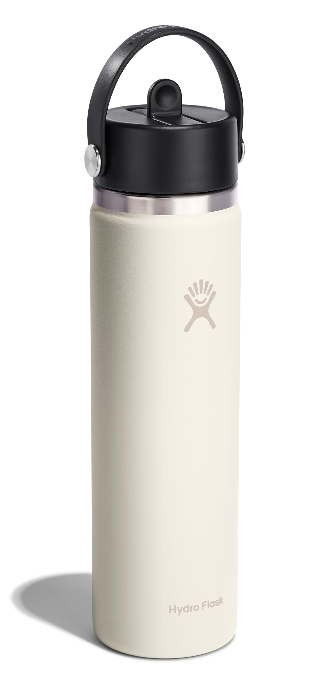 Tapa pajilla flexible Hydro Flask, se abre y cierra con una mano para hidratación rápida.