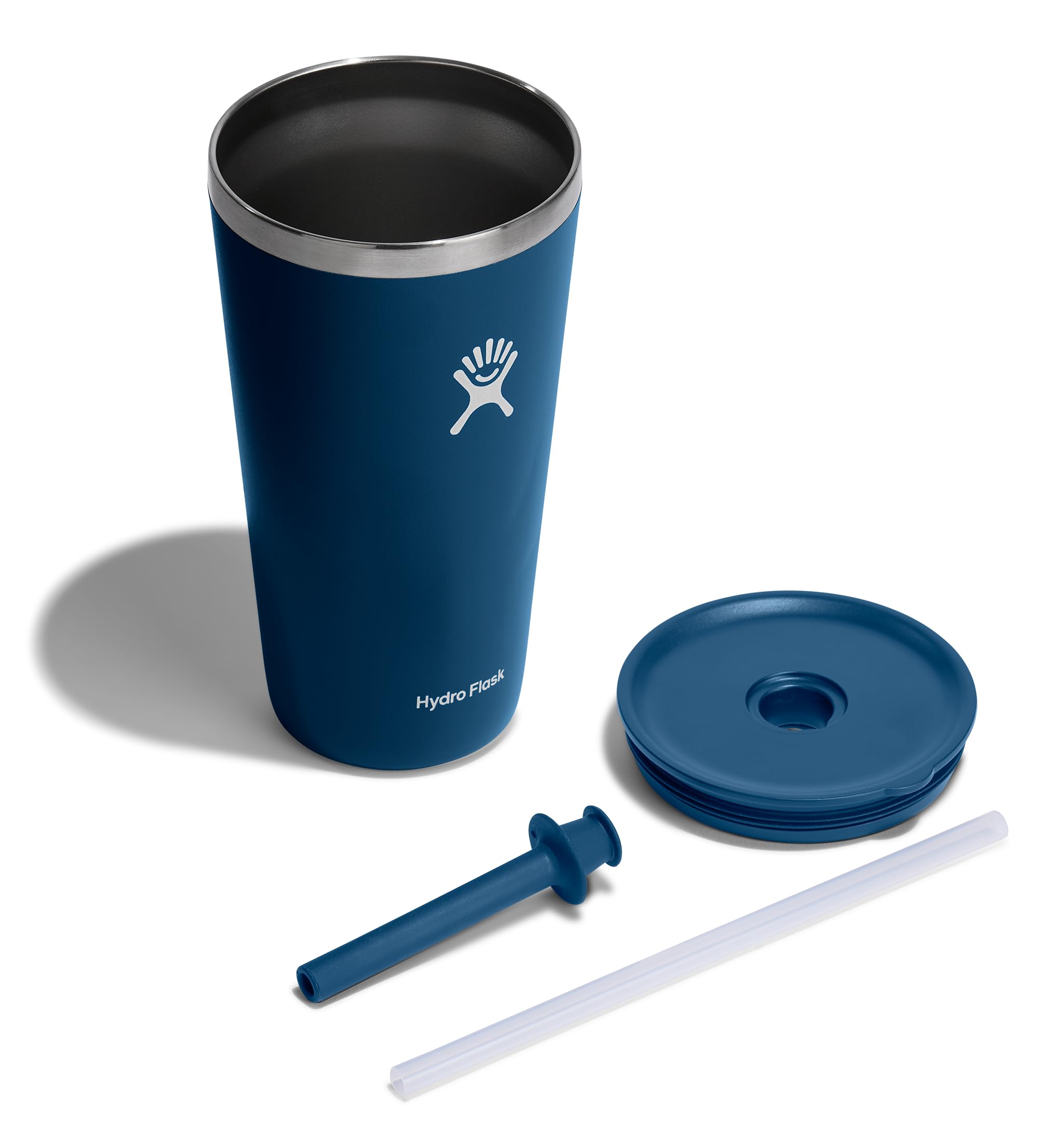 Hydro Flask tapa con pajita presionante resistente a fugas.