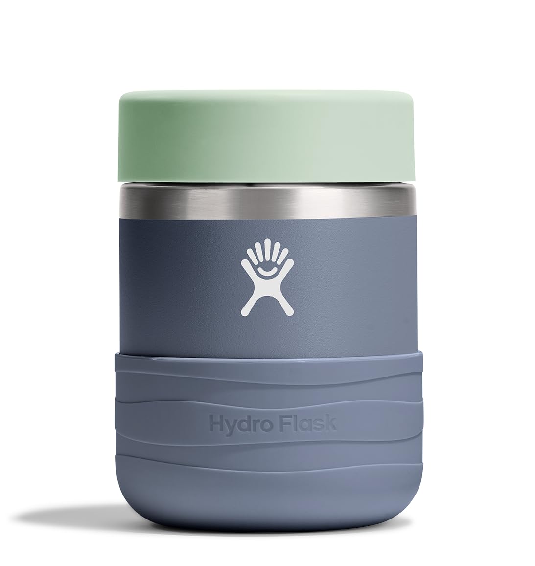 Hydro Flask tarro de comida aislado 12 oz Koala Gris, mantiene frescura por horas.