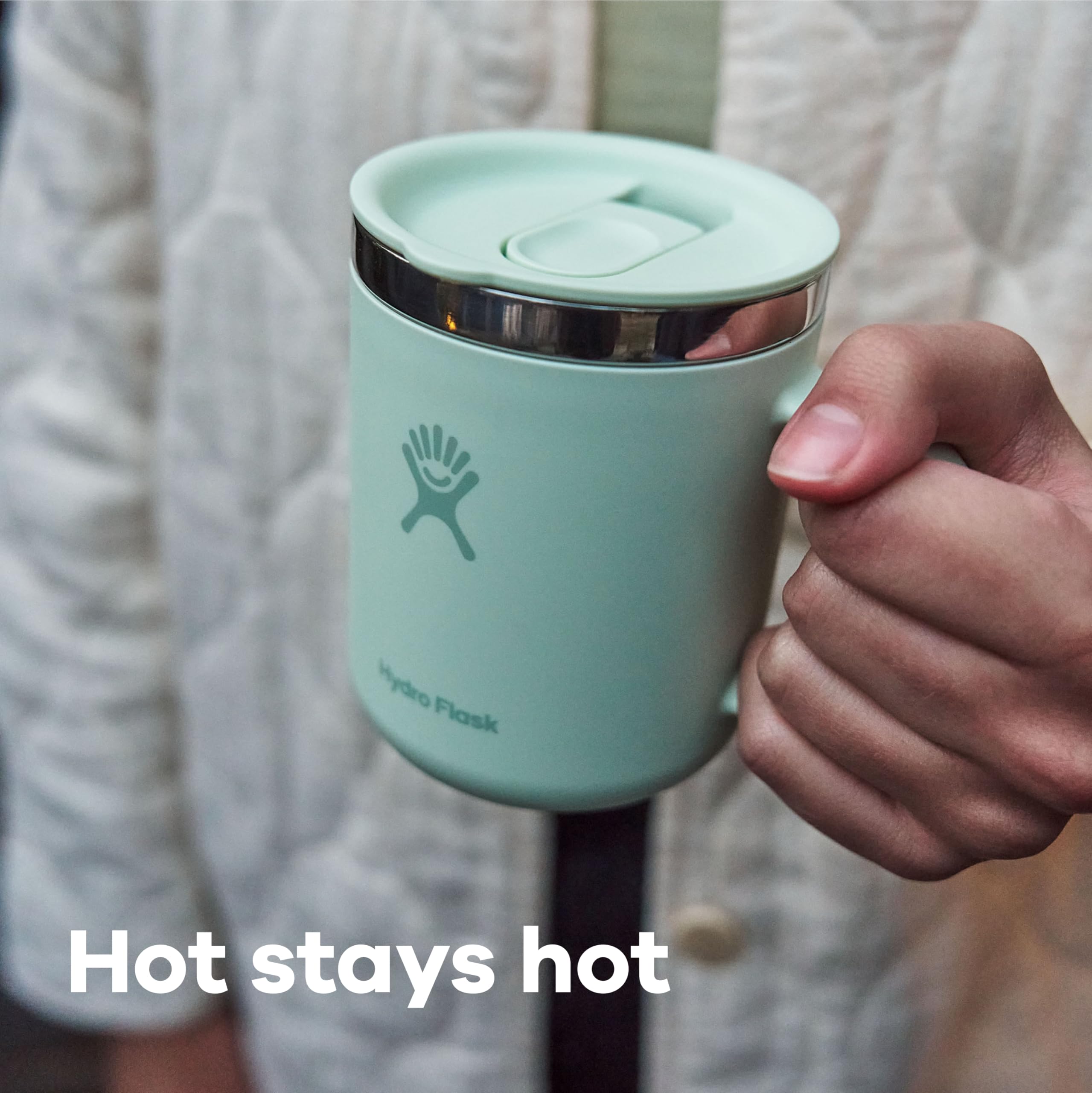 Hydro Flask taza de café Indigo, mango ergonómico, cómodo de sostener