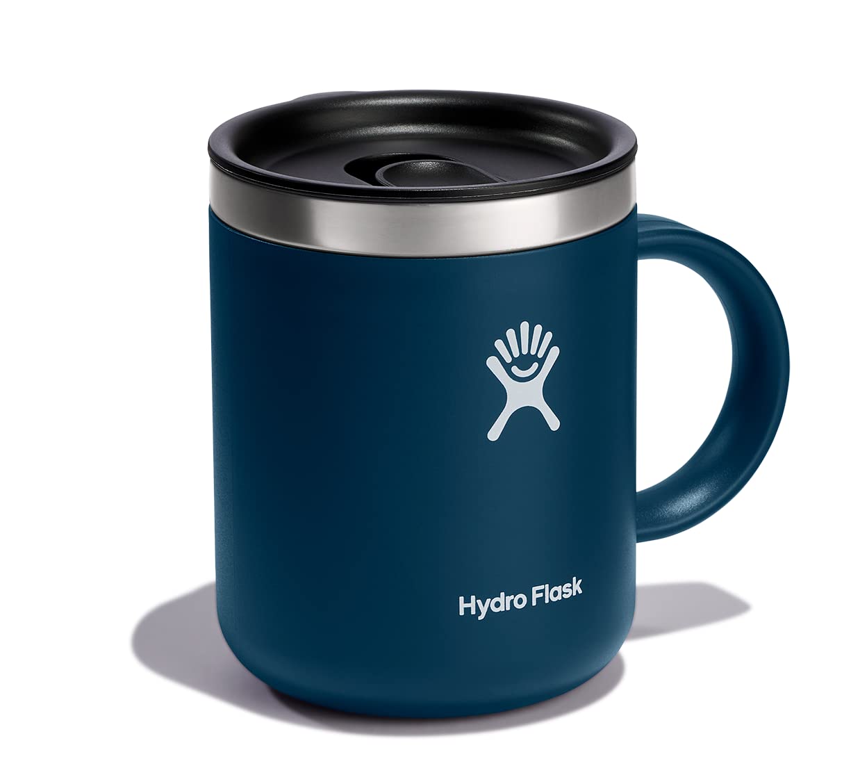 Hydro Flask taza de café Indigo, tapa de cierre, evita derrames en movimiento