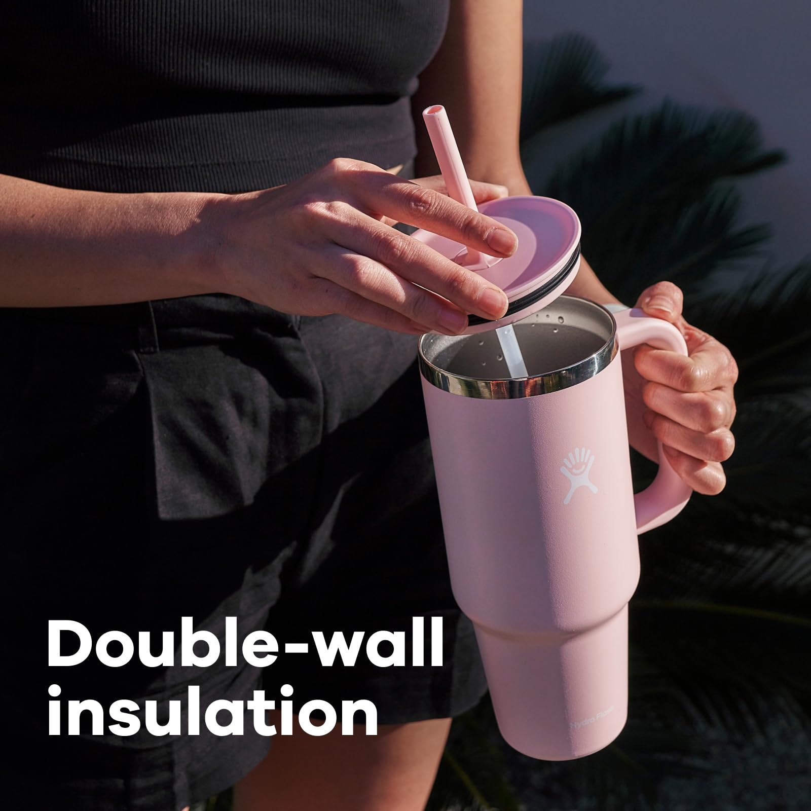 Hydro Flask Travel Tumbler 40oz de acero inoxidable de calidad.