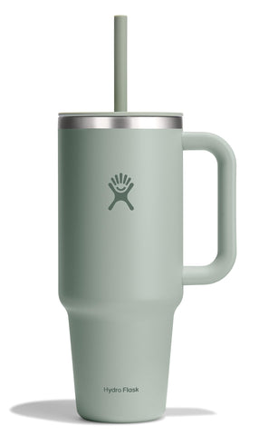 Hydro Flask Travel Tumbler con manija ergonómica para beber cómodo en movimiento.