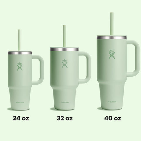 Hydro Flask Travel Tumbler 40 oz acero inoxidable duradero.