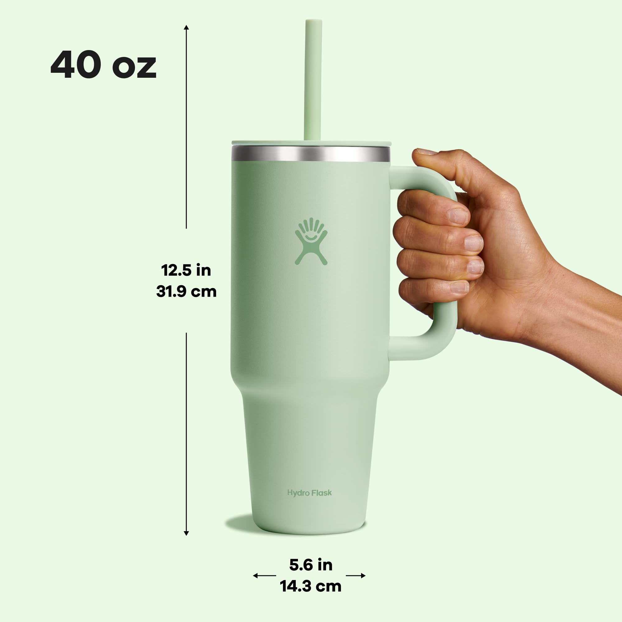 Hydro Flask Travel Tumbler 40 oz apto para lavavajillas.