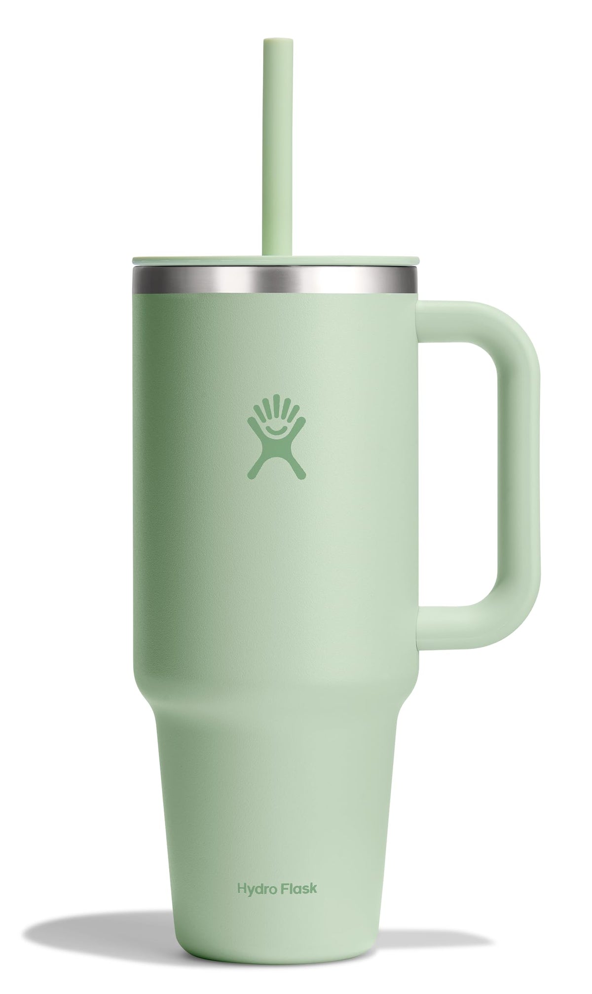 Hydro Flask Travel Tumbler 40 oz con asa ergonómica para uso diario.