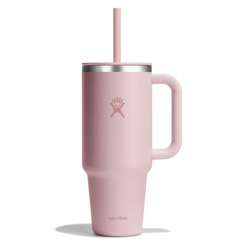 Hydro Flask Travel Tumbler con asa, fácil de llevar todo el día.