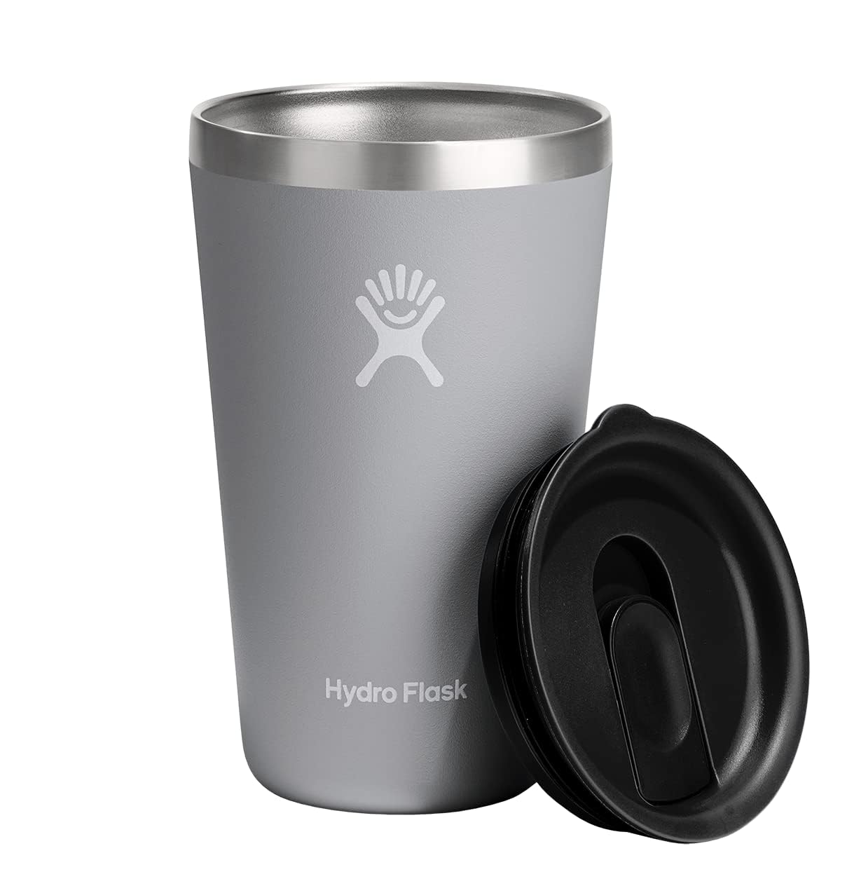 Vaso termico Hydro Flask Todo-en-uno 16 oz con tapa deslizante, ideal para bebidas frías o calientes.