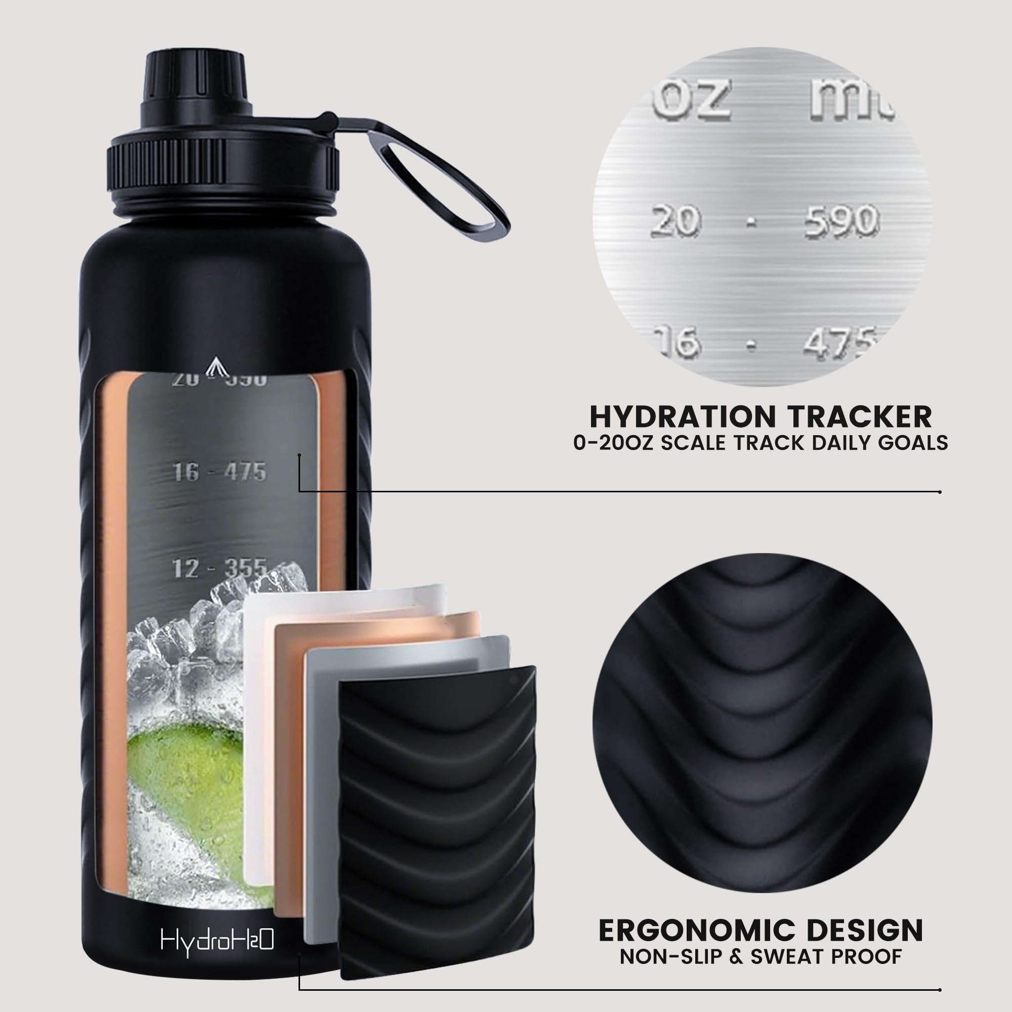 HYDRO H2O kit de limpieza incluido para cuidado sencillo.