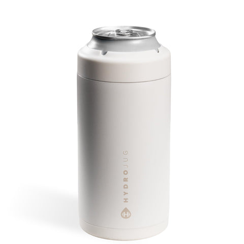 HydroJug Enfriador de lata 16oz con tapa rosca mantiene fría la bebida.