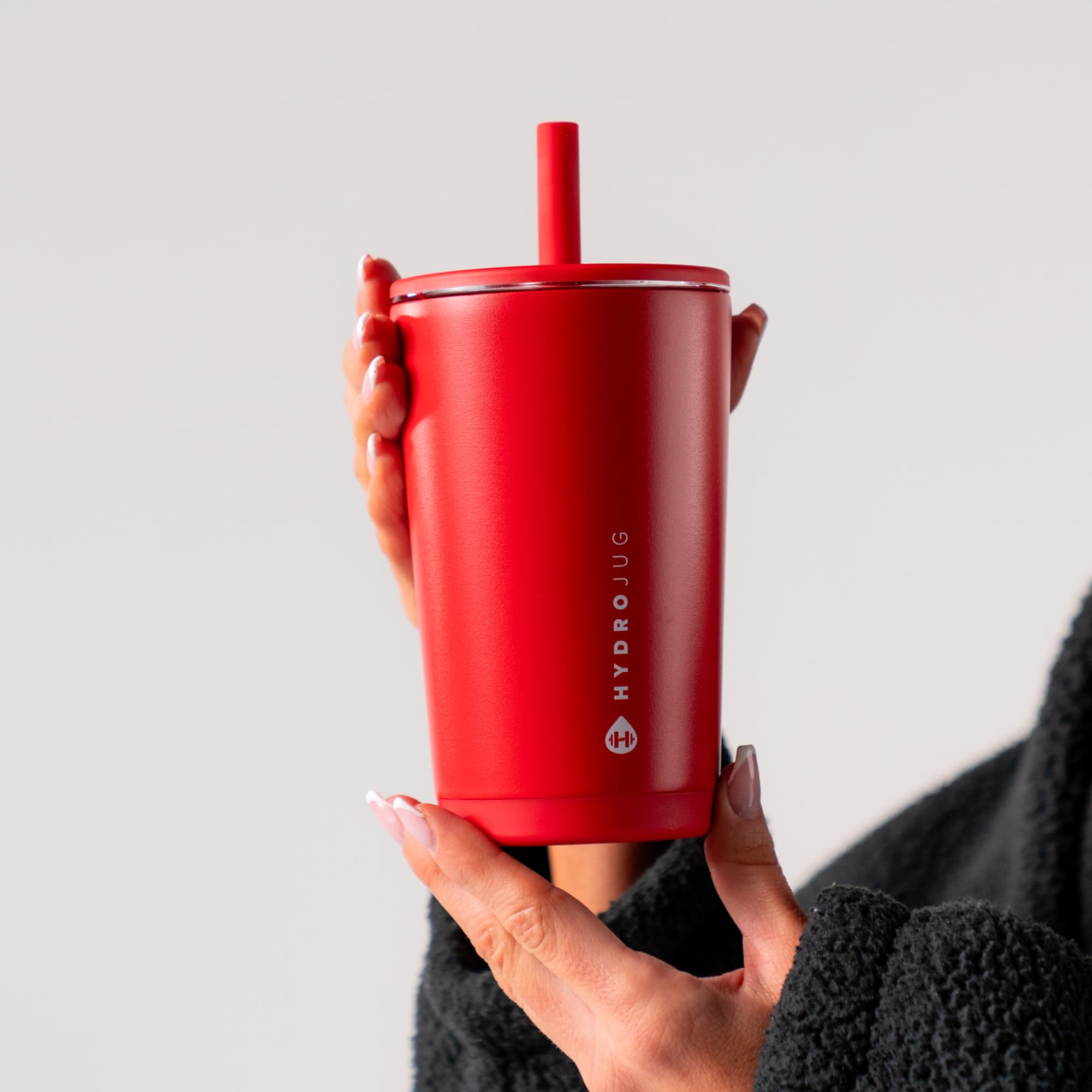 HydroJug Everyday Tumbler con base para portavasos estable en desplazamientos