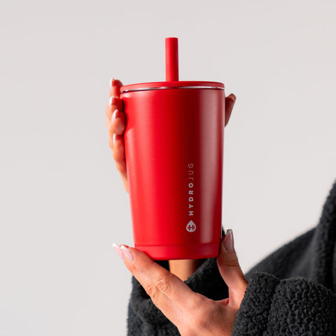 HydroJug Everyday Tumbler con base para portavasos estable en desplazamientos