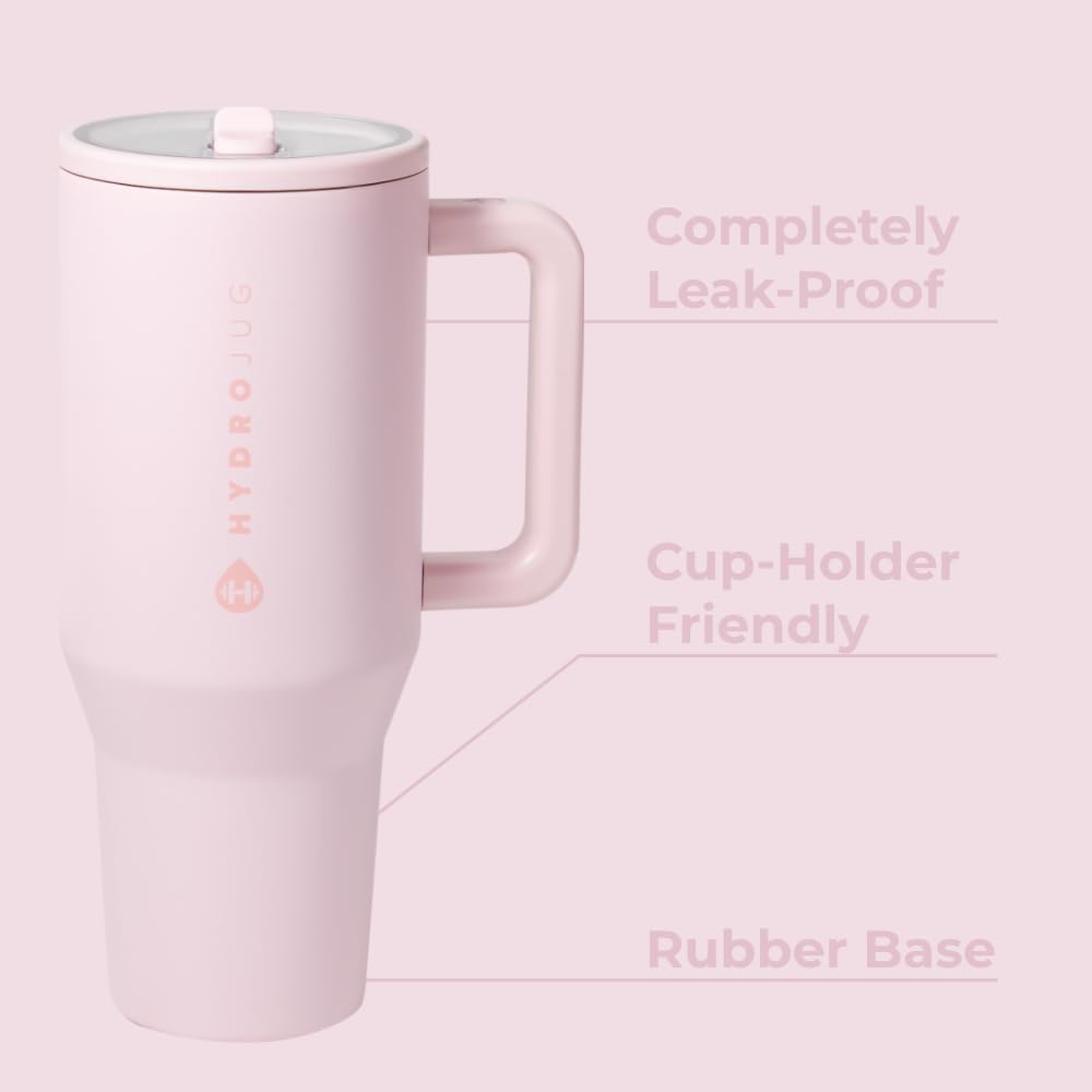 HydroJug Traveler, boquilla flip, facilita beber sin detenerse.