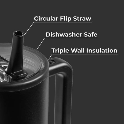 HydroJug Traveler tubo plegable redondo facilita beber en cualquier lugar
