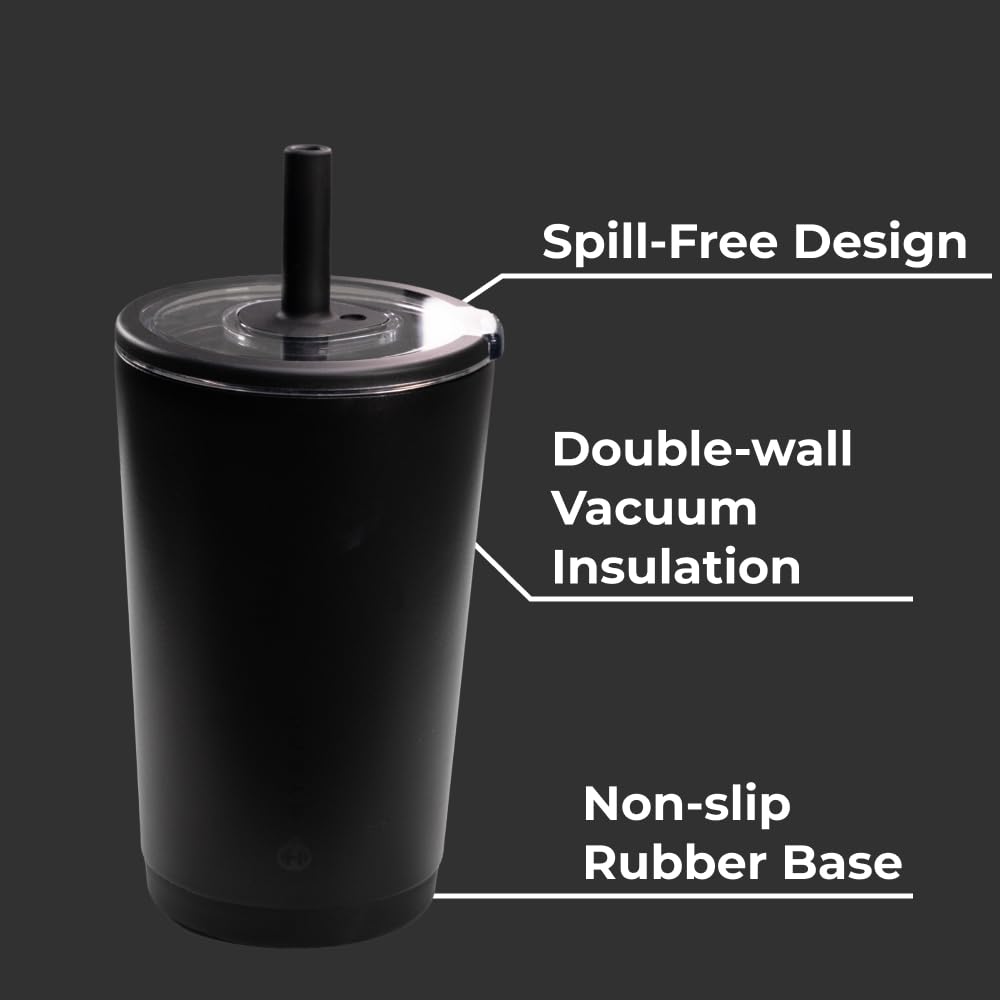 HydroJug Tumbler diario 14 onzas con tapa suave para beber en movimiento.