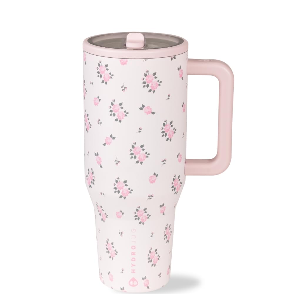 HydroJug Viajero con tapa ambidextra facilita beber con una mano en cualquier situación.