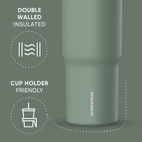 Hydrapeak Nomad aislamiento doble mantiene bebidas frías o calientes por más tiempo